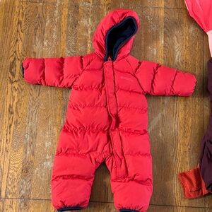 Red baby Snowsuit